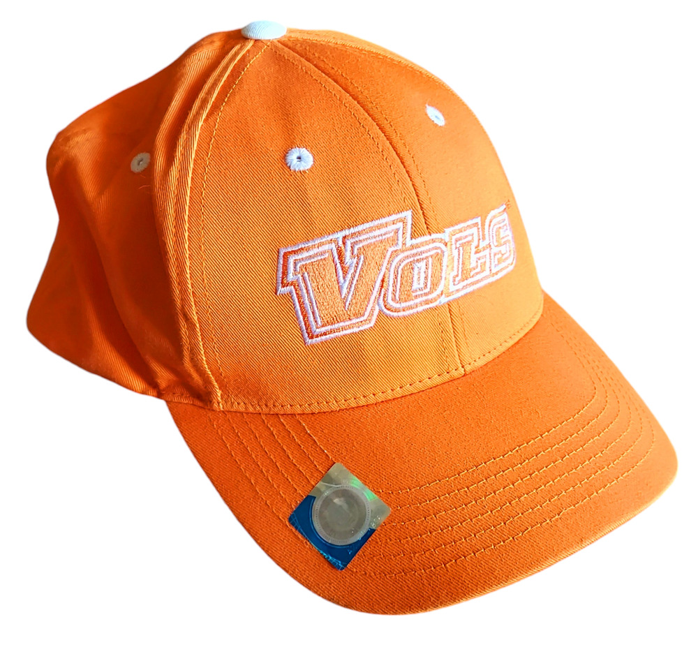 NWOT University of Tennessee Vols Orange and White Hat Cap Adjustable Back OS